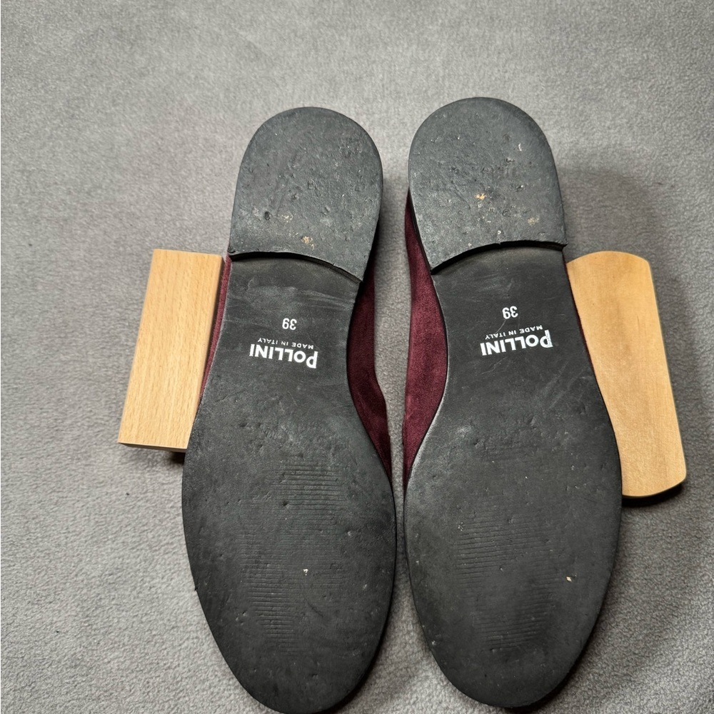 Pollini Purple Burgundy Loafers, Made in Italy - Picture 9 of 13
